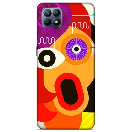 Lopard Huawei P40 Lite Uyumlu Kılıf Soyut Sanat (12) Desenli Koruyucu Silikon