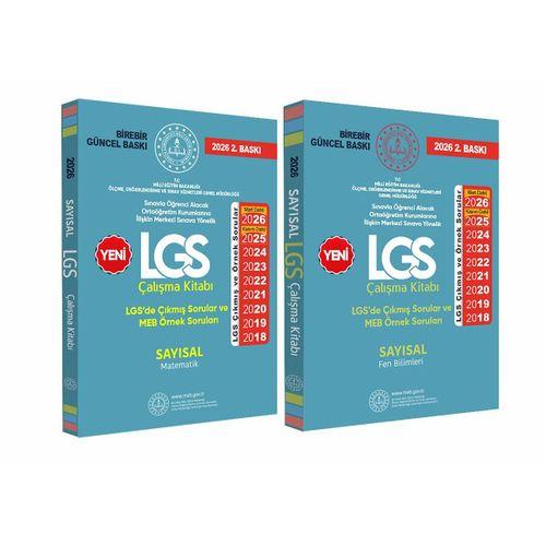 2026(Mart dahil)8 SINIF LGS Çıkmış ve MEB Örnek Soruları Matematik-FEN SAYISAL Çalışma 2li Kitap SET