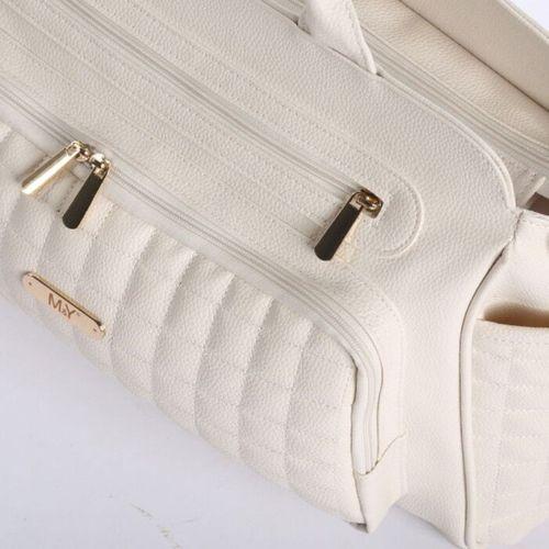 M&Y M&Y Juno Deri Anne Bebek Bakım Çantası 7281 Krem