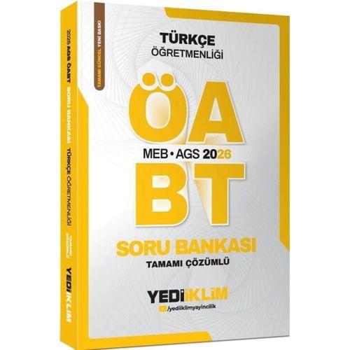 2026 MEB AGS ÖABT Türkçe Öğretmenliği Tamamı Çözümlü Soru Bankası Yediiklim