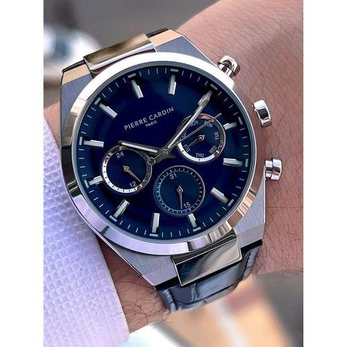 Pierre Cardin İtalyan Tasarım Bileklik Hediyeli Çelik Kasa Deri Kordon 3 Atm Erkek Kol Saati 0009.1