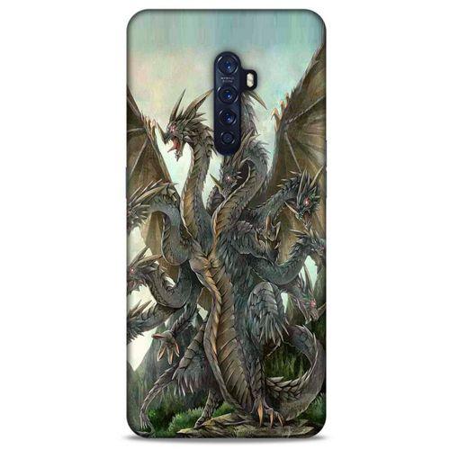 Oppo Reno 2 Kılıf Dragons (35) Fit Design Kılıf 9 Başlı Ejderha