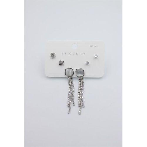 Çoklu Set Küpe - Gümüş