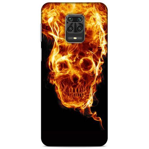 Lopard Xiaomi Redmi Note 9 Pro Uyumlu Kılıf FireX (19) Kılıfları Ateş İskelet