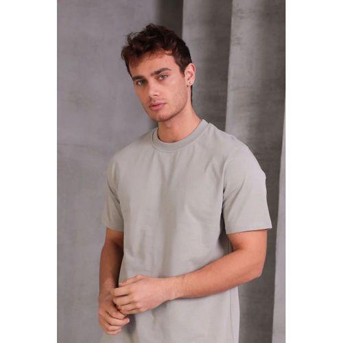 Erkek Relax Fit Bisiklet Yaka %100 Pamuk Rahat Kesim Basic Tişört