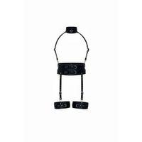 Siyah Harness Takım Geniş Bel Boyunluk Detaylı - Brf1031