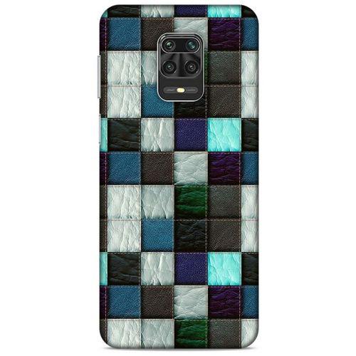 Xiaomi Redmi Note 9 Pro Kılıf Patchwork (46) Core Armor Kılıf Gri Cam Göbeği
