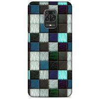 Xiaomi Redmi Note 9 Pro Kılıf Patchwork (46) Core Armor Kılıf Gri Cam Göbeği