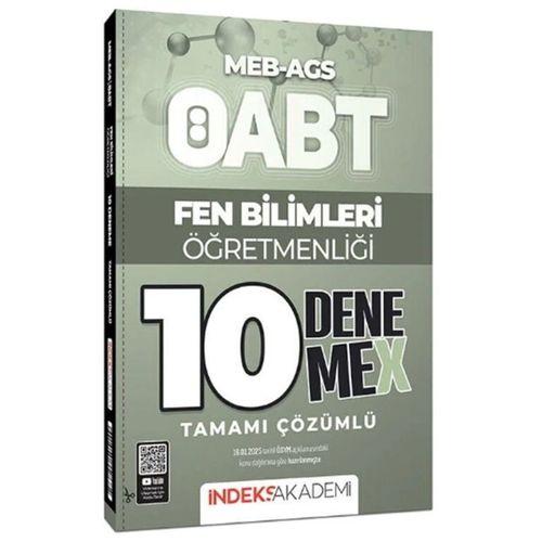 ÖABT MEB AGS Fen Bilimleri Öğretmenliği 10 DenemeX Çözümlü İndeks Akademi