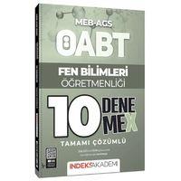 ÖABT MEB AGS Fen Bilimleri Öğretmenliği 10 DenemeX Çözümlü İndeks Akademi