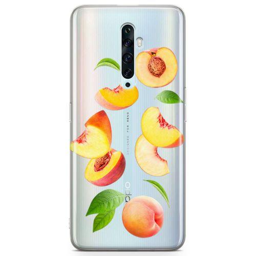 Oppo Reno2 Z 2019 Kılıf Şeftali Suyu Arka Kapak Koruma Desenli Full Koruyucu