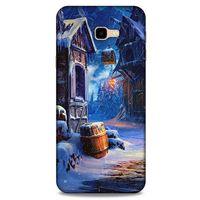 Samsung Galaxy J4 Plus Kılıf Snowix (46) Core Armor Kılıf Kahverengi Mavi