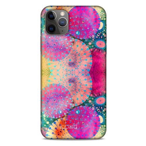 Apple Iphone 11 Pro Max Kılıf Pastel Renkler (47) Crystal Flex Kılıf Fuşya Sarı