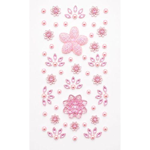 Açık Pembe Yapışkanlı Saç , Yüz ve Tırnak Taşı Parlak