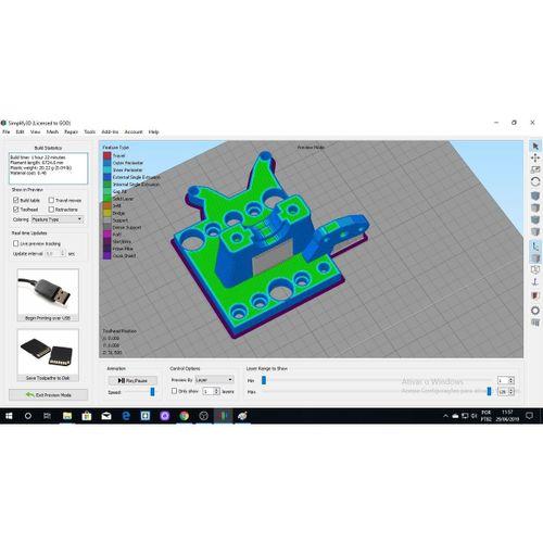 Blouch-3720107 ile Hotend Openbuilds X ekseni