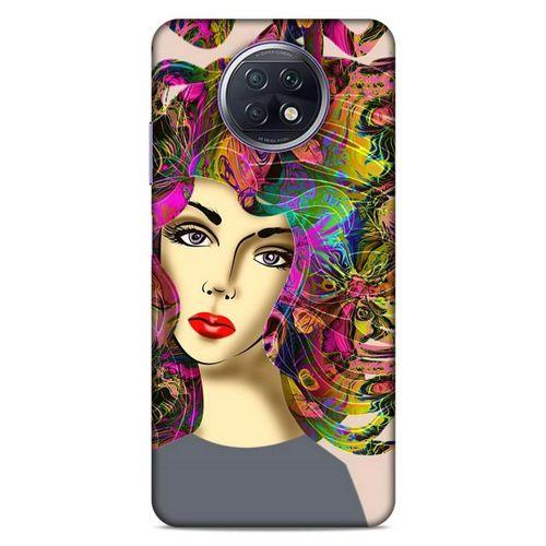 Lopard Xiaomi Redmi Note 9T Uyumlu Kılıf Sürreal Yüzler ♀ (40) Fit Silikon Kılıf Desenli