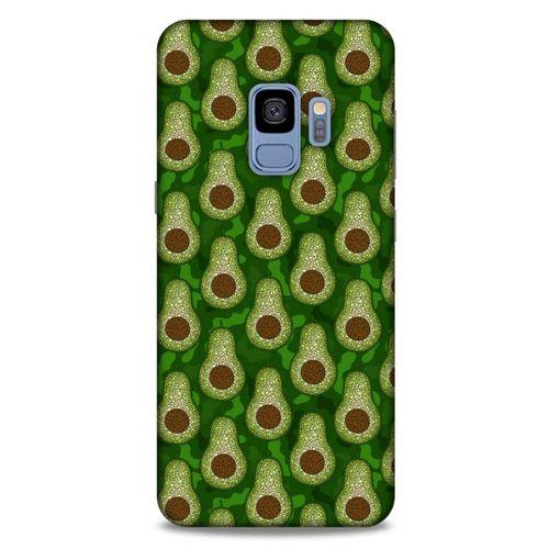 Frutix Avokado 02 Samsung Galaxy S9 Kılıf Desenli Silikon