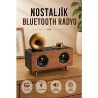 Nostaljik Radyo Bluetooth Bağlantılı Yüksek Ses Kaliteli