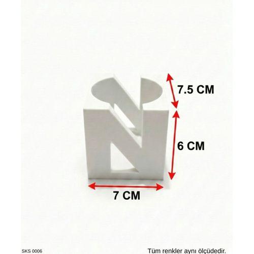 Gri Centikli Harf Seklinde Mini Dekoratif Saksi Ismine Ozel Bas Harf Tasarim Masa Ustu Ofis Dekoru 7 Cm