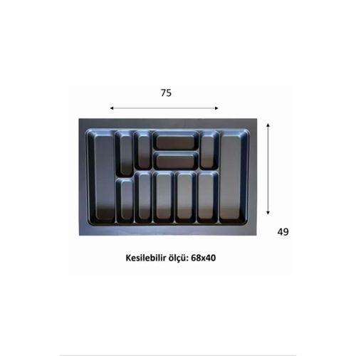 Eko Modüler Kaşıklık 76x49 Cm Antrasit Royaleks-70096