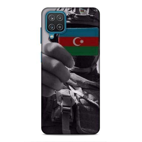 Samsung Galaxy A12 Uyumlu Kılıf Azarbaijan (40) Fit Silikon Kılıf Asker