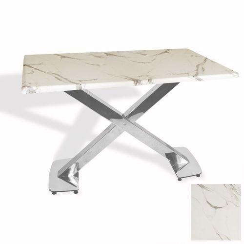 Dockers İks Masa Kromnikel (80x120 - Werzalit, Allzalit yada Wermodin Tabla) - Afyon Mermer