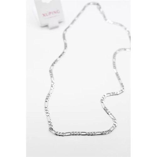 Ezme Zincir Kolye - 60 cm - Gümüş