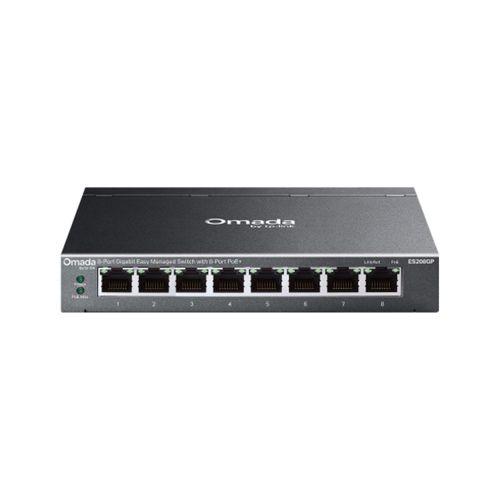 TP-LINK ES208GP 8 PORT YÖNETİLEBİLİR 64W POE SWITCH