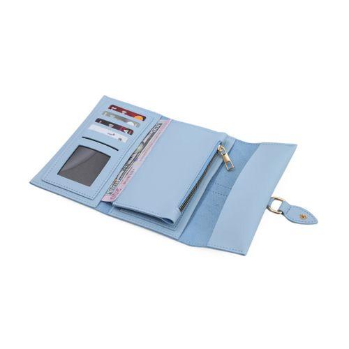 PRS Kadın Cüzdan Soft Dokulu Yumuşak Deri Cep Telefon ve Para Bölmeli Bayan Kartlık Yağmur Model