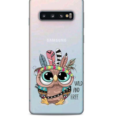 Zoologix (47) Samsung Galaxy S10 Şeffaf Kılıf Silikon Desenli