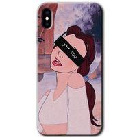 iPhone Xs HD Baskılı Kılıf + 9D Tam Ekran Koruyucu - Bad Girl
