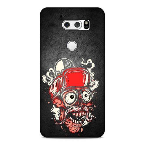 Lopard LG K50S Uyumlu Kılıf Tattoo's (5) Koruma Kabı Kırmızı Siyah