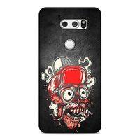 Lopard LG K50S Uyumlu Kılıf Tattoo's (5) Koruma Kabı Kırmızı Siyah