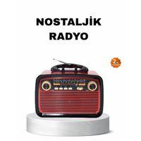 Bluetooth’lu Led Işıklı Nostaljik Müzik Kutusu – Ahşap Dokulu, Vintage Tasarım Ve Yüksek Ses Kalitesi