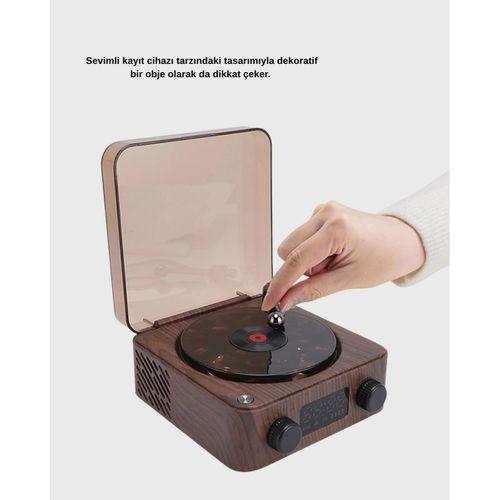 Dekoratif Gece Işığı Bluetooth Hoparlör Dijital Saat Çok Yönlü Sesli Aydınlatma