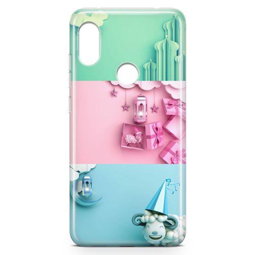 Xiaomi Redmi Note 6 Pro Kılıf Duvar Süsleri Arka Kapak Koruma Desenli Full Koruyucu