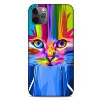 Lopard Apple Iphone 11 Pro Max Uyumlu Kılıf Kediler (17) Tasarım Kılıf Rainbow