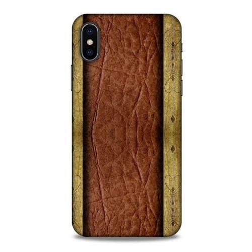 Apple iPhone XS Kılıf Patchwork (24) Darbe Emici Kılıf Kahve Sarı