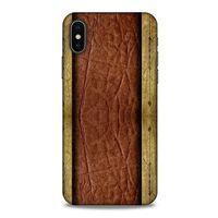 Apple iPhone XS Kılıf Patchwork (24) Darbe Emici Kılıf Kahve Sarı