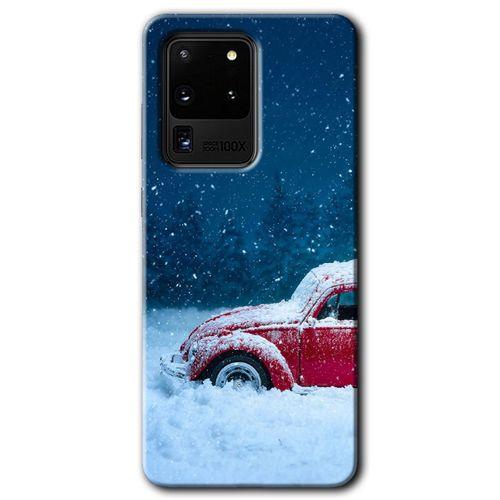 Samsung Galaxy S20 Ultra Kılıf HD Desen Baskılı Arka Kapak - Karlı Vosvos