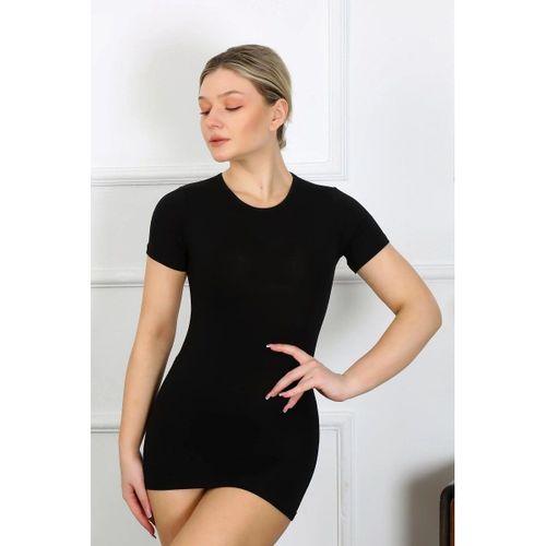 Bayan Kısa Kol Body Siyah
