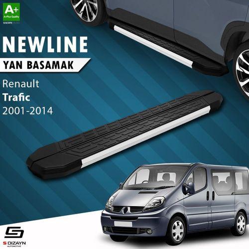 S-Dizayn Renault Trafic 2 Uzun Şase NewLine Aluminyum Yan Basamak 263 Cm 2001-2014 A+ Kalite