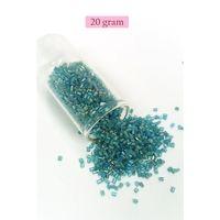 Kesme Cam Boncuk 2mm - 20 Gram - Şeffaf Çam Yeşili -BNC332