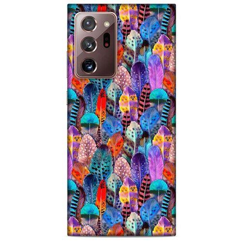 Samsung Galaxy Note 20 Ultra Kılıf Desenli Özel Seri Tüyler (39) Liquid Crystal Kılıf