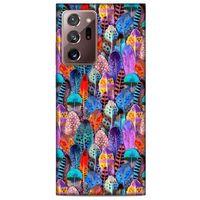 Samsung Galaxy Note 20 Ultra Kılıf Desenli Özel Seri Tüyler (39) Liquid Crystal Kılıf
