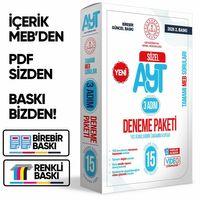 2026 3 Adım YKS-AYT Sözel MEBİ Özgün Sorular 15li Deneme Fasikül Paketi Video Çözümlü BASKI ÜCRETİ
