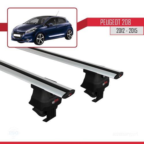 Peugeot 208 2012-2015 Arası ile uyumlu ACE-4 Ara Atkı Tavan Barı GRİ