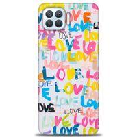 Oppo A73 Kılıf HD Baskılı Kılıf - Love Love + Tam Ekran Koruyucu