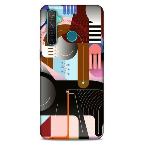 Lopard Oppo Realme 5 Pro Uyumlu Kılıf Soyut Sanat (18) Desenli Telefon Kılıfları