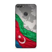 Huawei Psmart Uyumlu Kılıf Azarbaijan (16) Kalın Kılıf Harita Bayrak